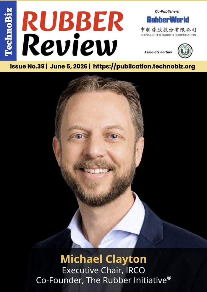 Rubber Review Issue 39 cover featuring Michael Clayton